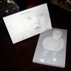 Photo notepads by Couture Invito