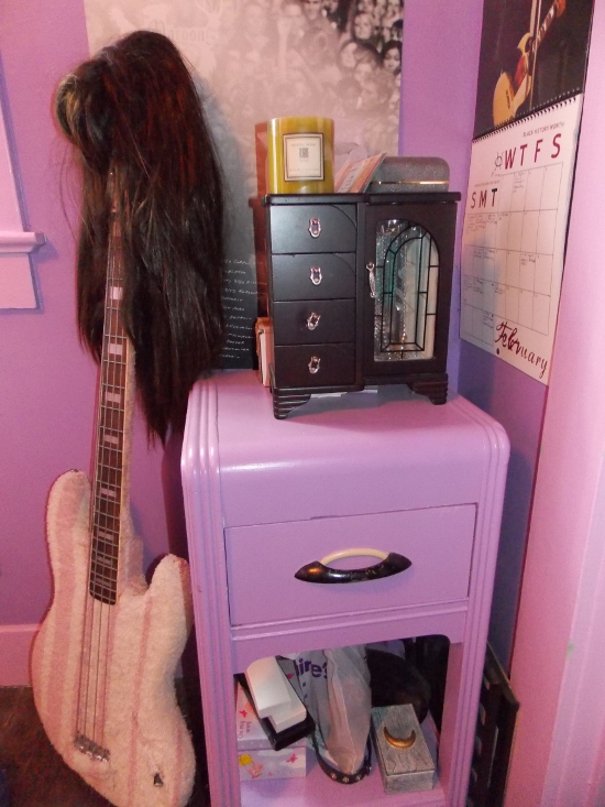 Jewelry on the nightstand