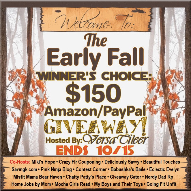 $150 Amazon eGift Card or PayPal Cash Giveaway – Ends 10/15/2023