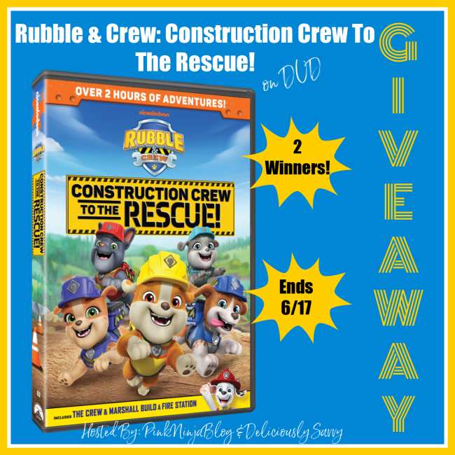 Rubble & Crew: Construction Crew To The Rescue! DVD Giveaway – 2 Winners – Ends 06/17/2024