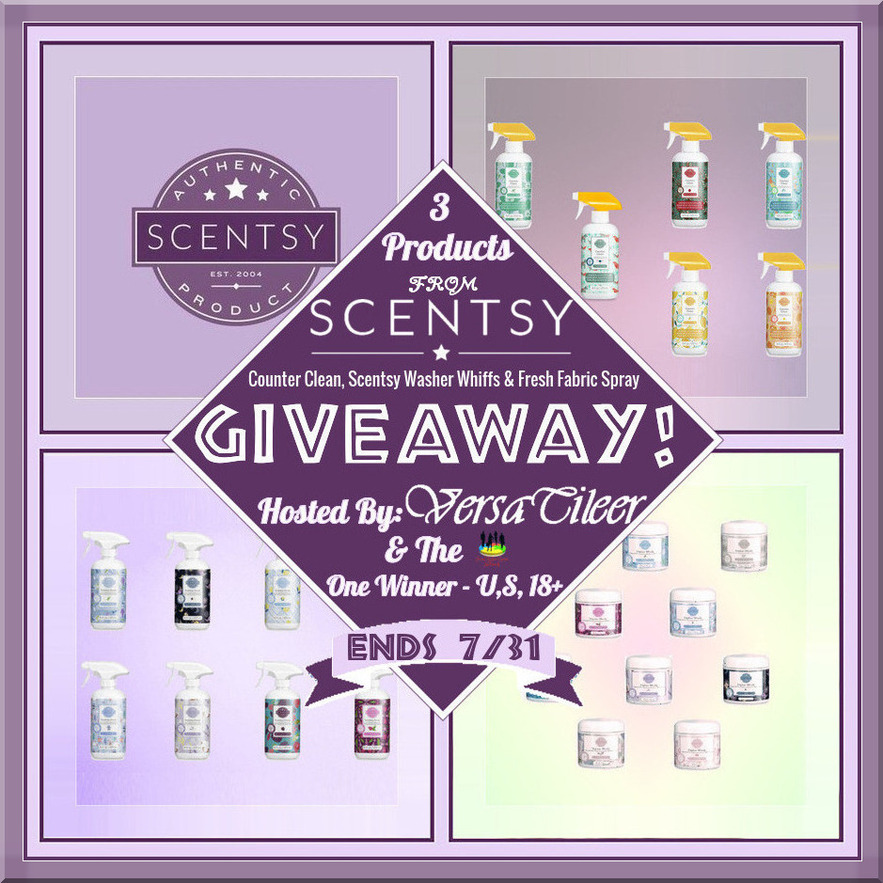 Scentsy Home Care Products Giveaway: Counter Clean, Washer Whiffs & Fresh Fabric Spray – Ends 07/31/2024