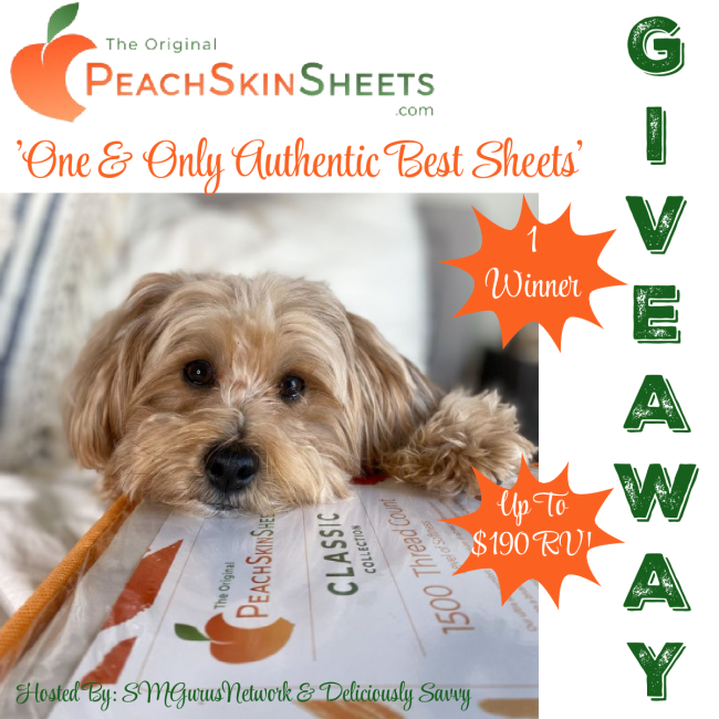 PeachSkinSheets “One & Only Authentic Best Sheets” Giveaway – Ends 07/11/2024