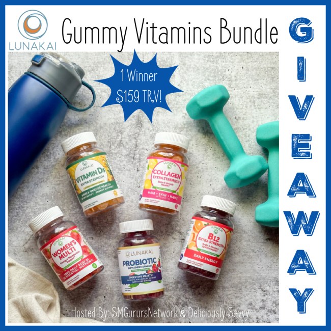 Lunakai Gummy Vitamins Bundle Giveaway – Ends 07/25/2024