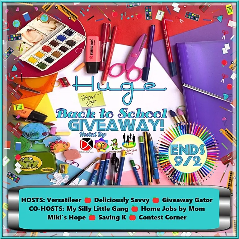 Huge Back to School Grand Prize Giveaway– 7 Prizes, Value Near $240 – Ends 09/02/24