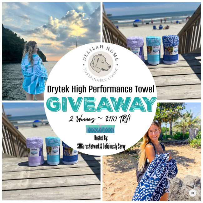 Drytek High Performance Towel Giveaway – 2 Winners – Ends 09/14/2024