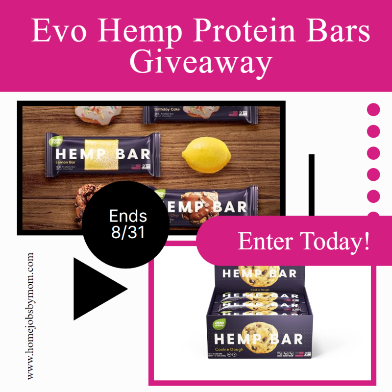 Evo Hemp Bars Giveaway – Ends 09/15/24